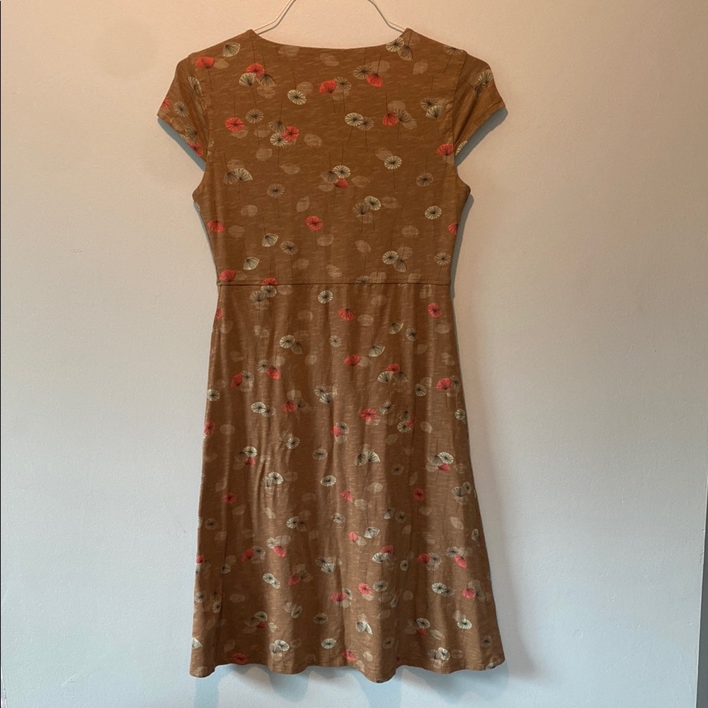 Horny Toad Brown Ruched Mini Sundress - Picture 3 of 5
